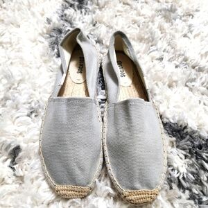 NEW Soludos Gray Fabric Espadrilles Women's Size 8